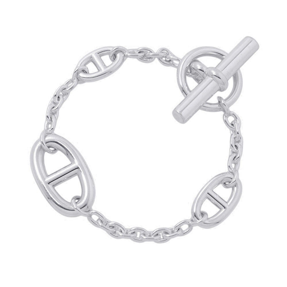 HERMES Silver Charm Bracelet